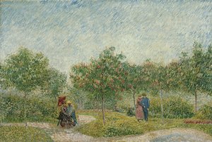 Jardin à Montmartre avec des amoureux - Vincent van Gogh